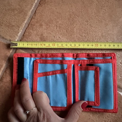 Children's fabric wallet with Velcro like new