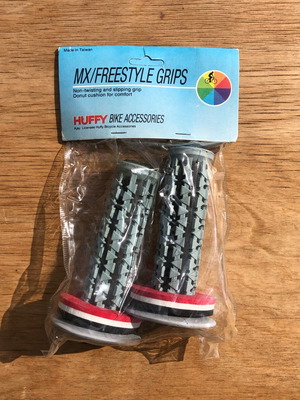 Huffy gray grips for BMX bike (MX/Freestyle) new