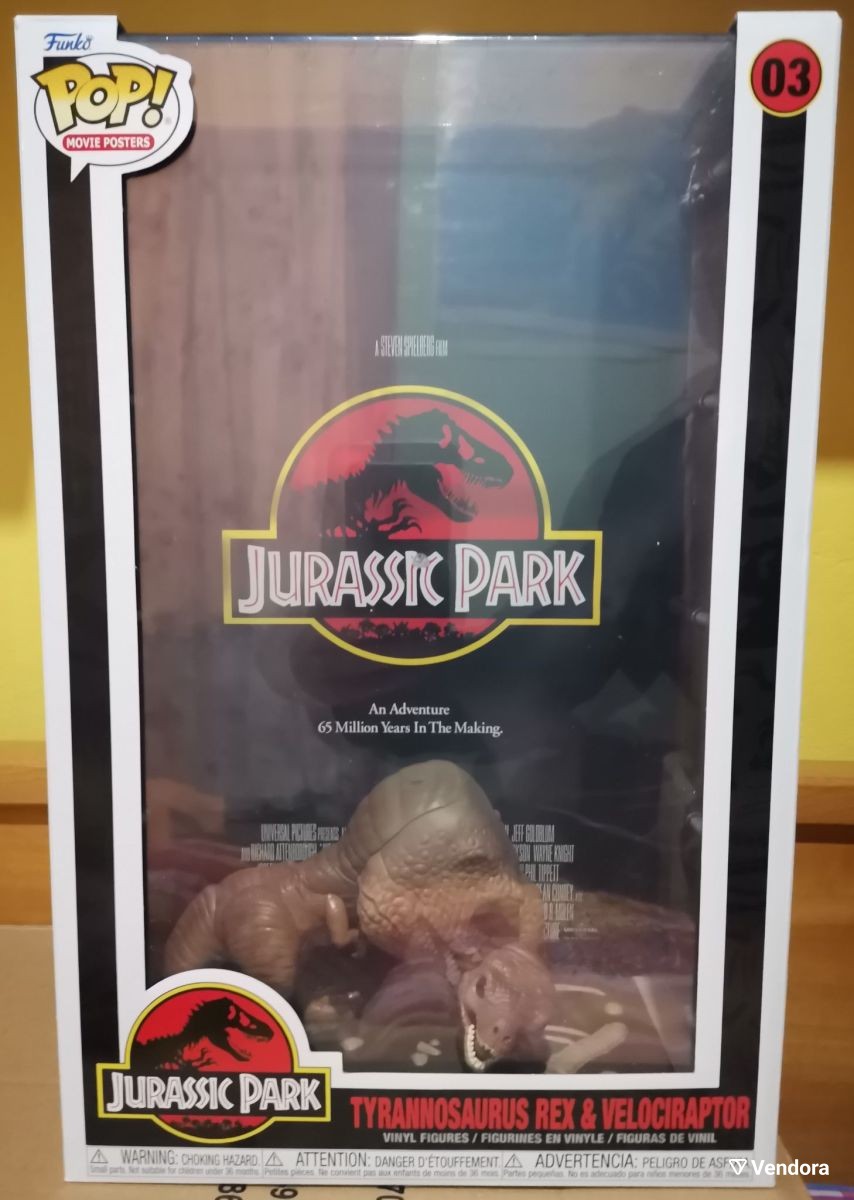 Funko Pop! Jurassic Park Tyrannosaurus Rex & Velociraptor #03
