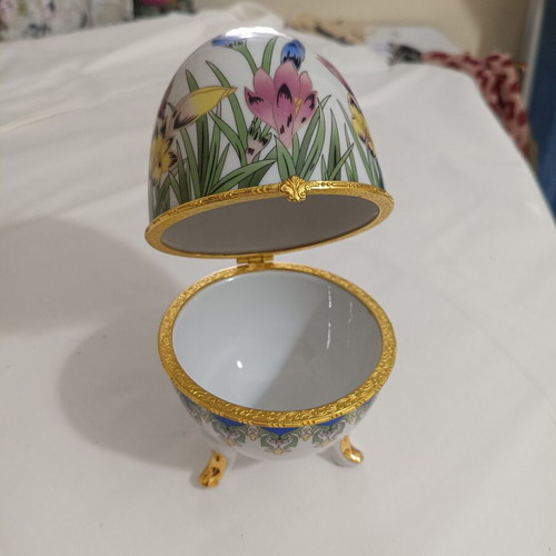 Limoges decorative egg 18cm height