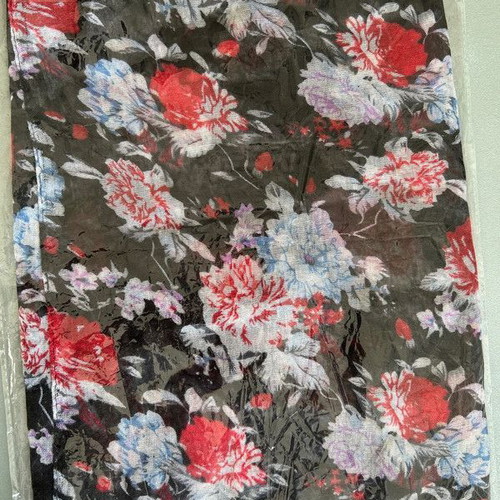 Women's scarf new, black and red