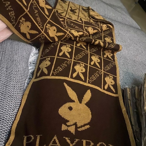 Playboy scarf new, brown and beige