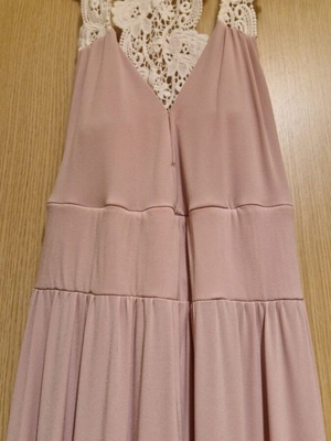 Brigitte Boutique Maxi Dress like new, lace guipure, size M