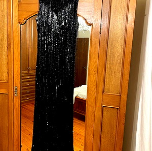 Black sequin dress