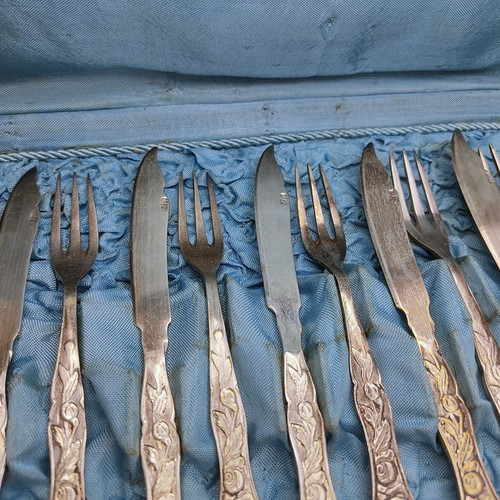 Zulovic Vintage 60s Forks and Knives set used, 12 pieces