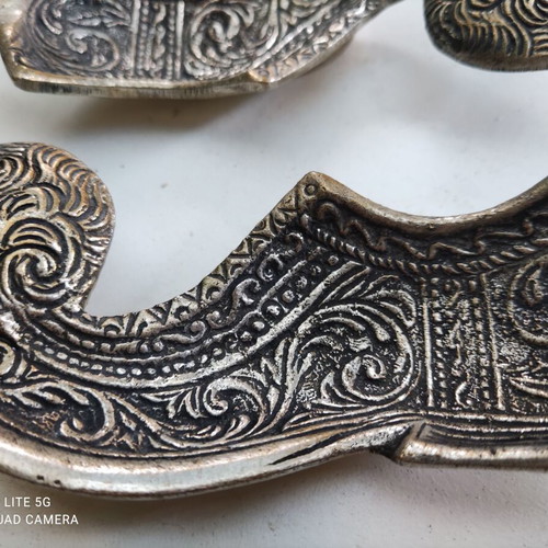 Bronze Tsarouhia Ashtrays like new with exceptional carving
