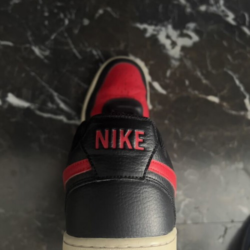 Nike Court Vision Low Bred sneakers size EU 46 like new black red