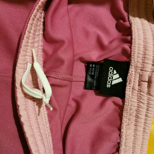 Adidas shorts used, pink, for ages 10-12