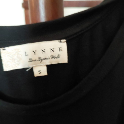 Lynne blouse with animal print, like new, black