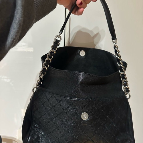 Tory Burch Fleming Hobo τσάντα ώμου μαύρη σαν καινούργια