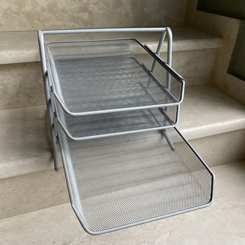 Metal Document Organizer with 3 Tiers like new