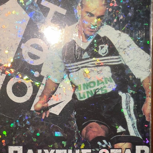 Football cards album, pack of seven, early 2000s