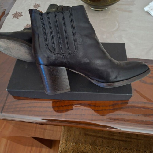 Alberto Fermani leather boots 37.5 like new, 7 cm heel