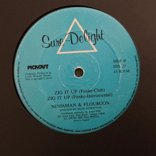 Ninja Man and Flourgon 12 inch vinyl used