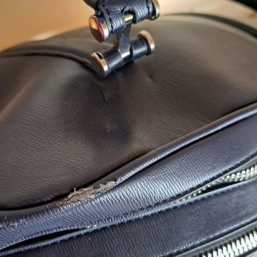 Unisex Zara bag used, blue, handheld with shoulder strap