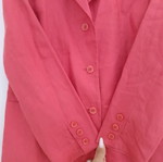 Linen jacket coral like new, size M