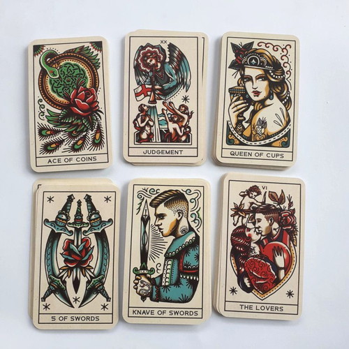 Tattoo Tarot Cards Ink & Intuition like new