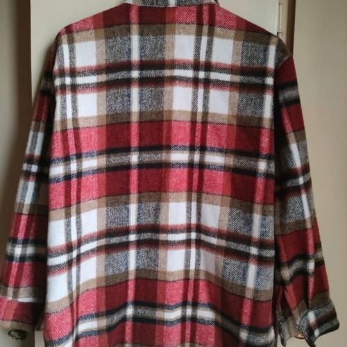 Checked shacket shirt new, very warm and soft, made in Italy