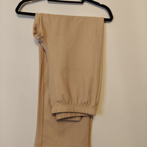 Beige pants and shirt set like new
