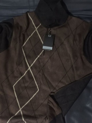 Men's sweater new, size M, brown, lightweight pullover