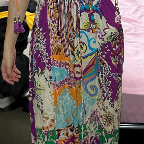 Boho summer dress like new, colorful, size XL