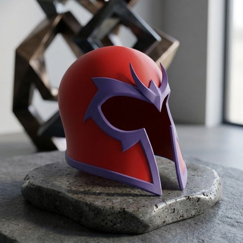 Magneto helmet, premium multicolor 3D print, life-size cosplay