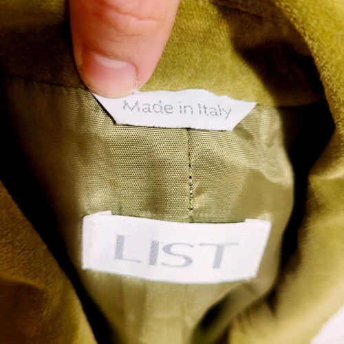Italian jacket LIST like new, green, size S