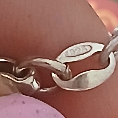 Silver necklace 925, 44 cm with pendant, like new