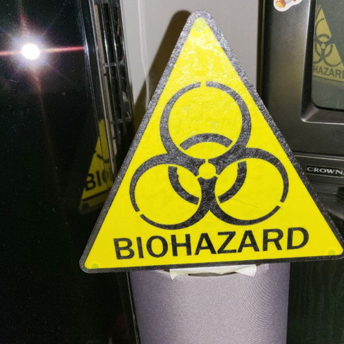Lightbox Biohazard 3D print like new, USB powered
