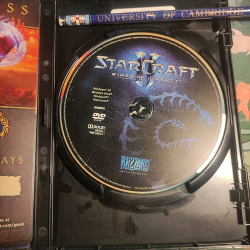 StarCraft II used PC strategy game with manual and booklet case