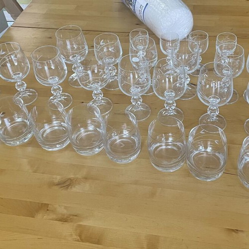 Bohemia Crystal Glasses Set 31 Pieces Like New