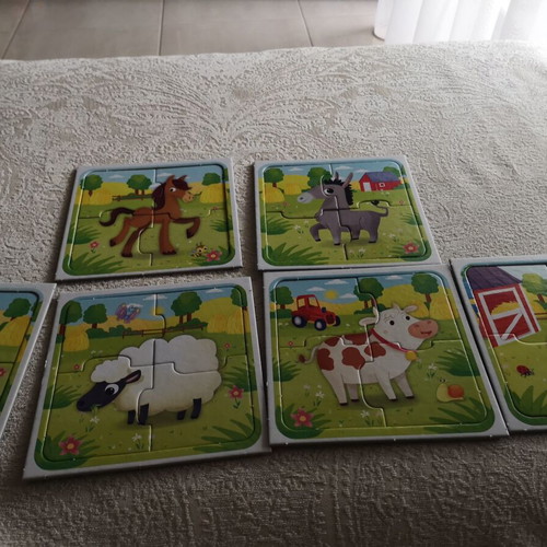 Lisciani Carotina Baby Puzzle The Farm used, 6 small puzzles