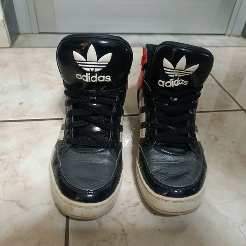 Adidas boots No 39 1/3 like new, black and red