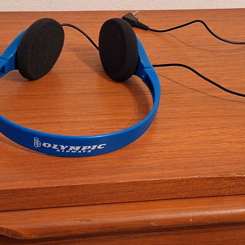 Olympic Airways headphones used for first class passengers
