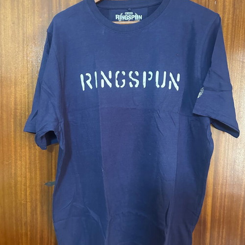 Ringspun T-shirt new, size XXL, blue