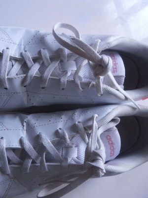 Adidas sports shoes new, white and pink, size XS
