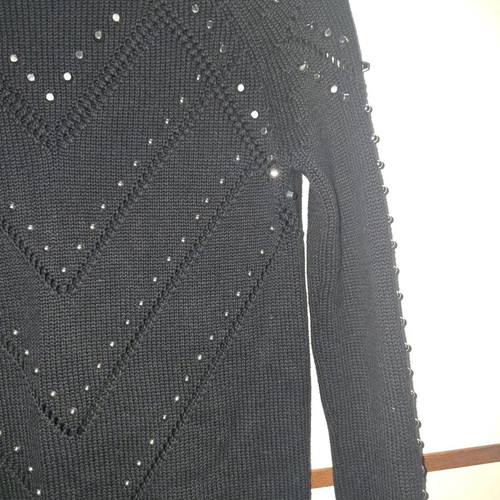 Guess knitted sweater like new, black and silver, size XS