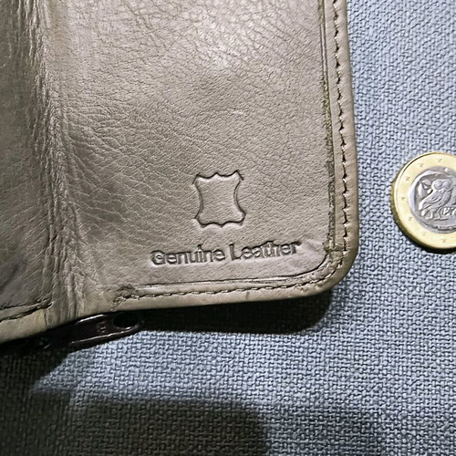 Super mini leather wallet new, genuine leather