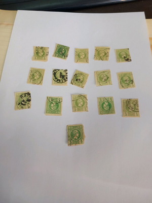 Hermes small heads stamps used, set of 16