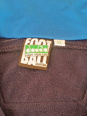 Diadora Vintage Ανδρική Ζακέτα σαν καινούργιο, μέγεθος XL, άσπρη και μπλε