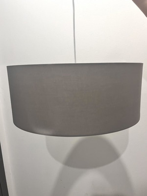 Set of three ceiling lights, grey, brown and black