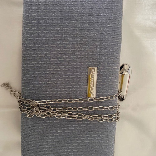 Clutch bag blue like new, handheld