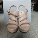 Migato nude platform sandals size 38 like new