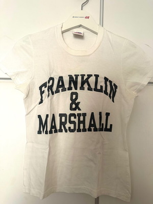 Franklin & Marshall women's vintage t-shirt used, white, size S