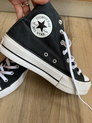 Converse Platform Black Sneakers like new, size 39.5