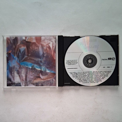 Classic Metal Ballads CD 1991, rock collection