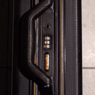 Diplomat hard briefcase used, black with lock