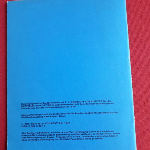 Vintage German language learning books, seasons and swimming pool