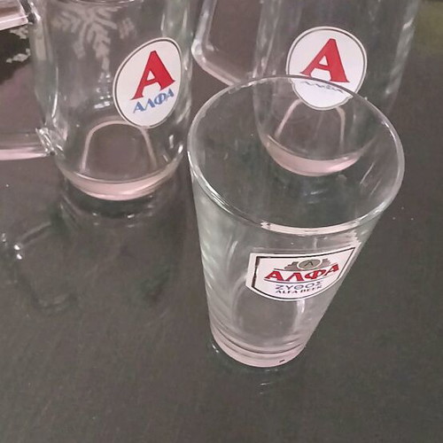 Alpha glasses like new, set of 3