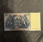 Old laminated banknote